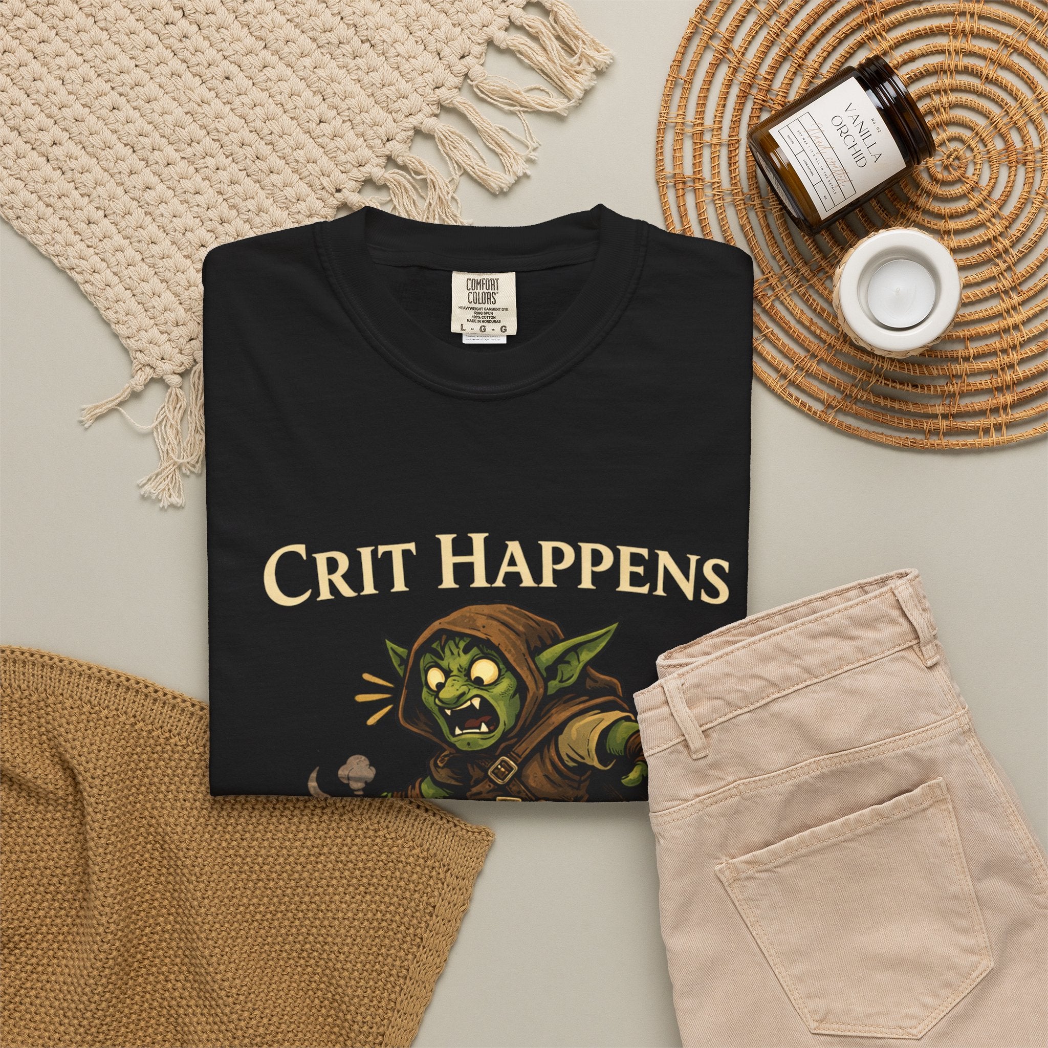 Crit Happens Goblin RPG T-Shirt