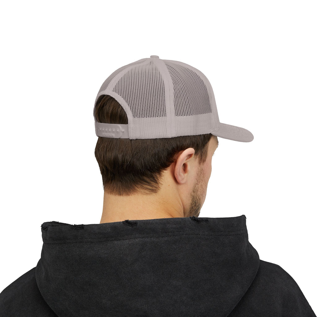 Eagle Head Embroidered Snapback Trucker Cap — Patriotic Mesh Baseball Hat