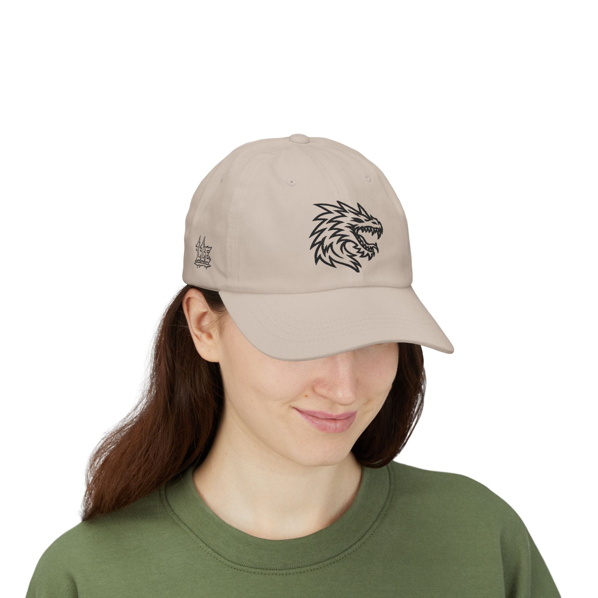 Dragon Head Dad Cap — Embroidered Streetwear Baseball Hat