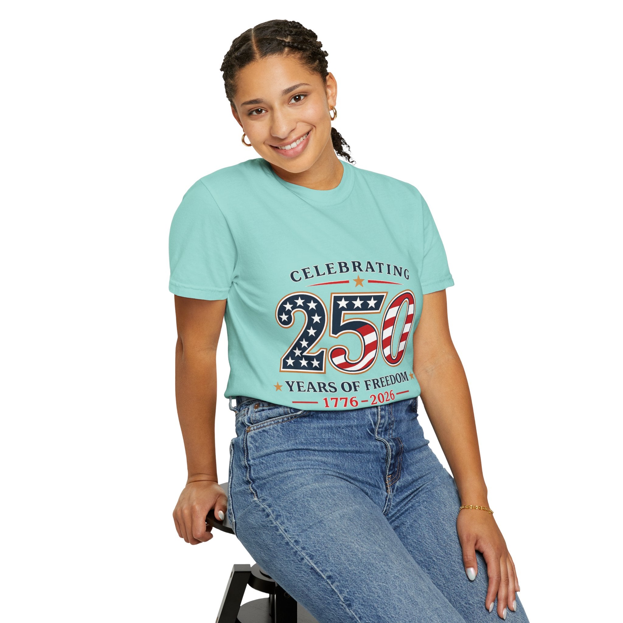 250 Years of Freedom 1776-2026 T-shirt | American Flag Patriotic Tee