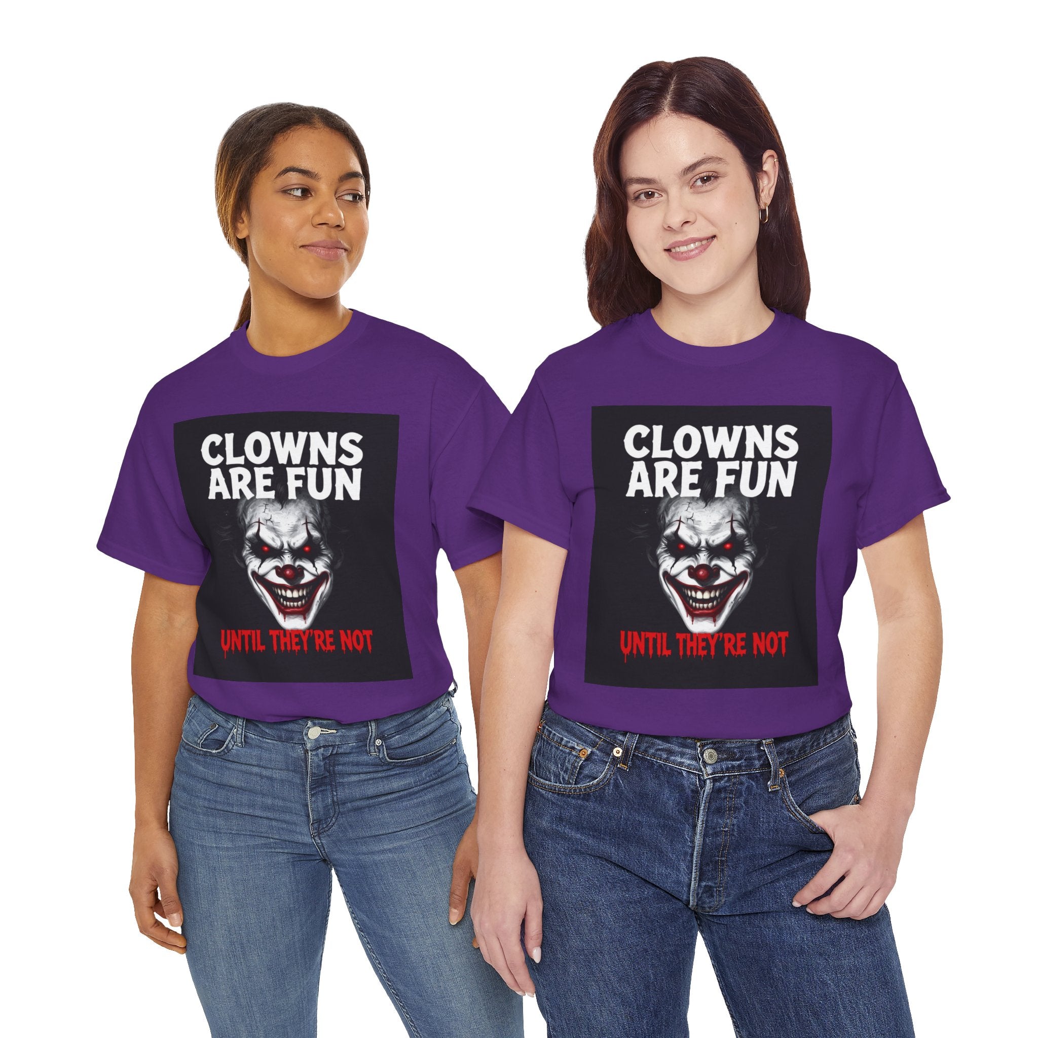 Creepy Clown T-Shirt — "Clowns Are Fun Until They're Not" Horror Tee