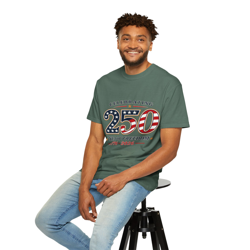 250 Years of Freedom 1776-2026 T-shirt | American Flag Patriotic Tee