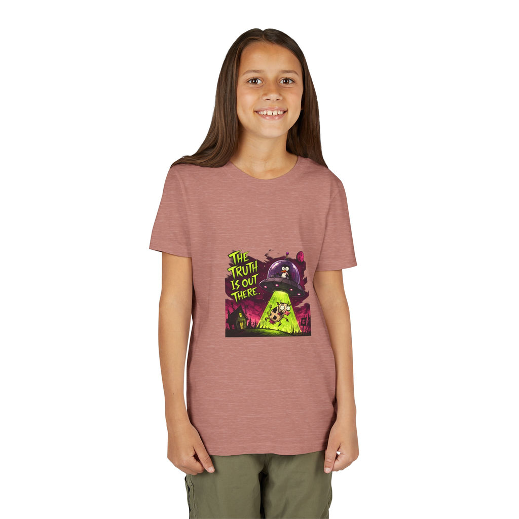 The Truth Is Out There Youth Tee | Alien UFO Graphic | Penguin | Cow