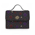Skulls and Roses Waterproof Canvas Bag | Gothic Floral Satchel