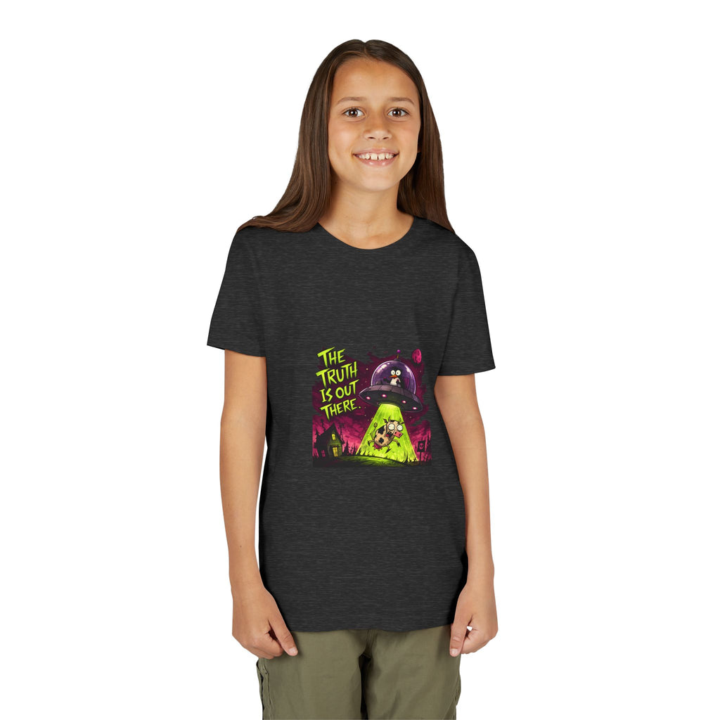 The Truth Is Out There Youth Tee | Alien UFO Graphic | Penguin | Cow
