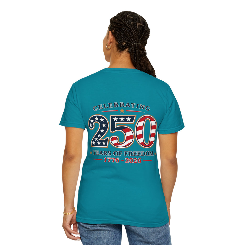 250 Years of Freedom 1776-2026 T-shirt | American Flag Patriotic Tee