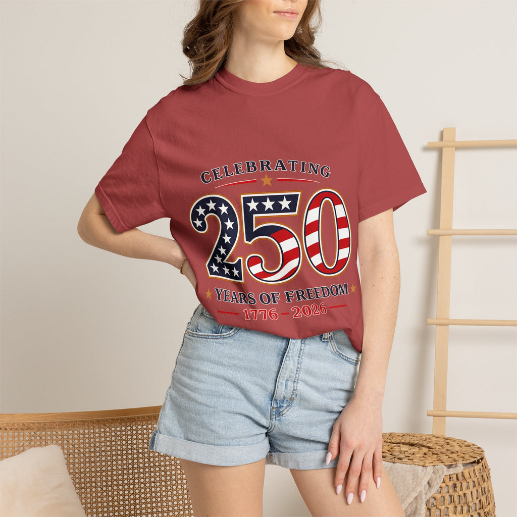 250 Years of Freedom 1776-2026 T-shirt | American Flag Patriotic Tee